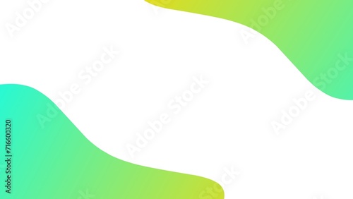 Abstract wave shaped background using yellow and cyan gradient