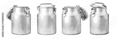 aluminium milk can