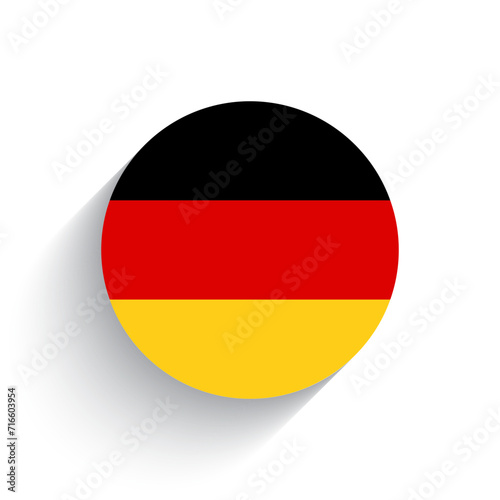 National flag of Germany icon vector illustration isolated on white background.