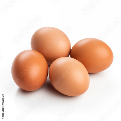 Eggs isolated on a white background 