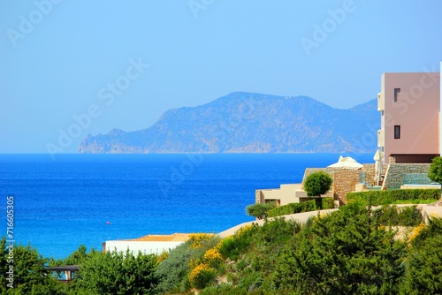 Fototapeta Naklejka Na Ścianę i Meble -  Nisyros Island - Greece - Fantastic view over the Mediterranean to the Turkish mainland