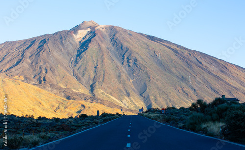 Teide, the highest spanish mountain peak, in Canarian island of Tenerife. Gorgeous vulcanic landscape in the middle of the island, great climate all year long a perfect vacation spot.