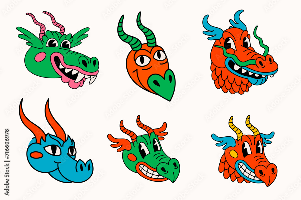 Obraz premium Chinese dragon, 2024 year lunar symbol