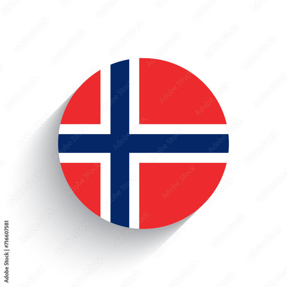 National flag icon vector illustration of Norway isolated on white background. National flag icon vector illustration of Norway isolated on white background.