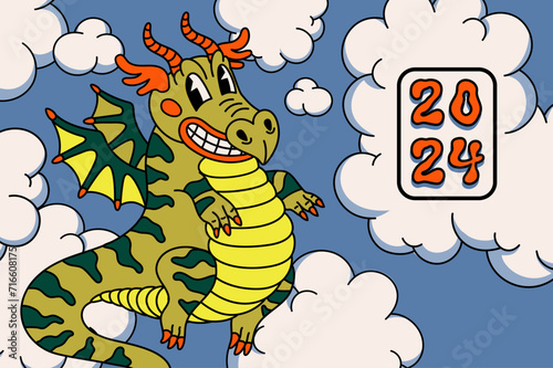 Chinese dragon, 2024 year lunar symbol