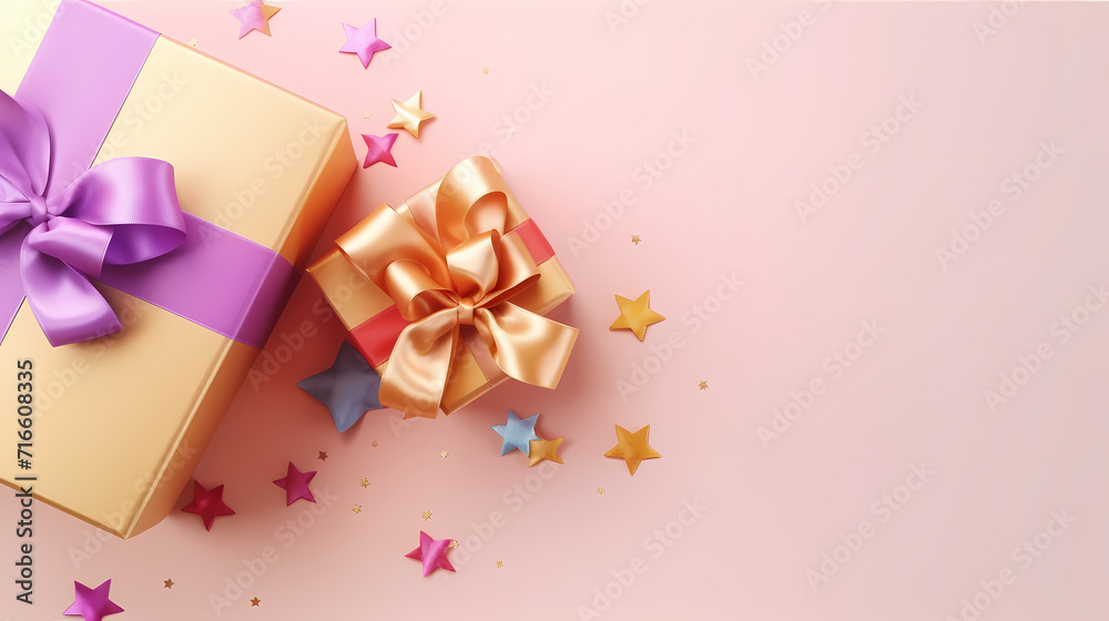 Gift background for birthdays, holiday anniversaries, Valentine's Day and weddings Gift background for birthdays, holiday anniversaries, Valentine's Day and weddings