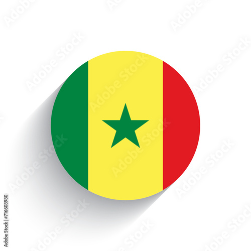 Free Download National flag of Senegal icon vector illustration isolated on white background. - GFXLoad
