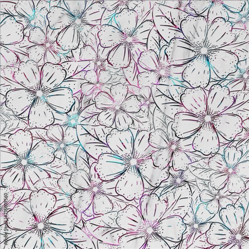 ecorative wallpaper background pattern, digital geometric floral 3d structure, ceramic tile, cover, interior, carpet.