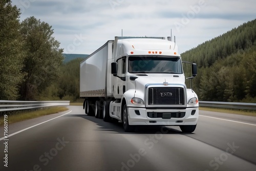 White Truck. Generated AI