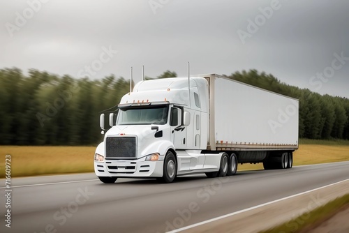 White Truck. Generated AI