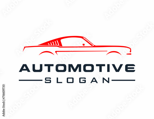 Logo about Automotive created using the CorelDraw application. on a white background.