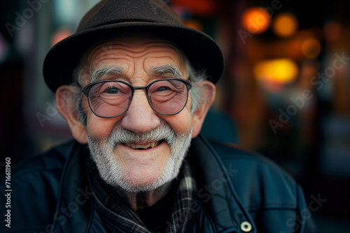 Happy senior man portrait