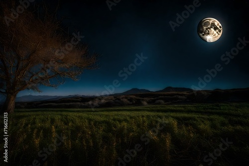 full moon over the forest © Lara Studio