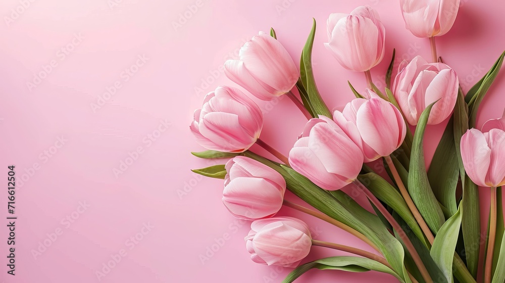 Obraz premium Valentine's day card with beautiful flowers