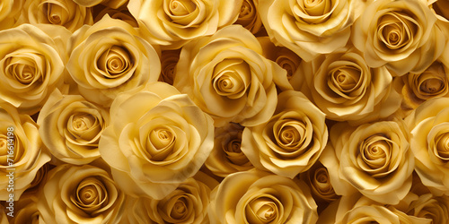 Golden roses background