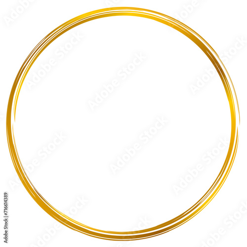 Simple golden circle frame