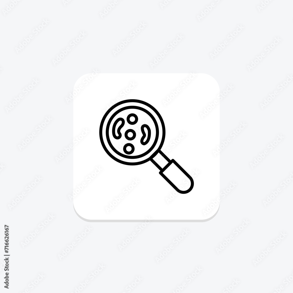 Bacteria black outline icon , vector, pixel perfect, illustrator file Bacteria black outline icon , vector, pixel perfect, illustrator file