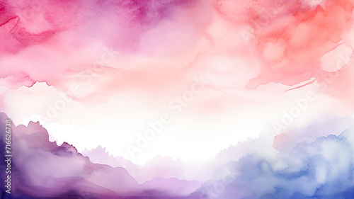 light watercolor abstract background gentle gradient pastel softcolor pink white and blue blank drawing painting