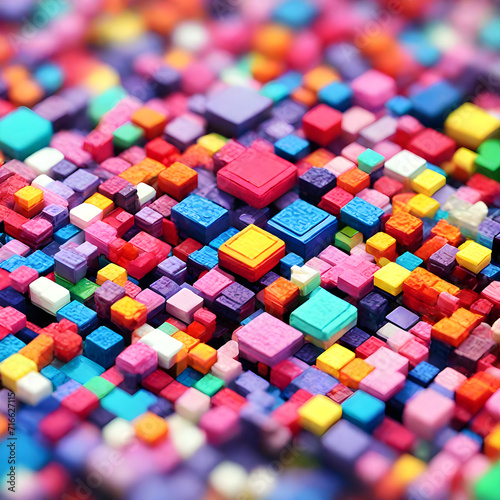 Pixel Cube Background