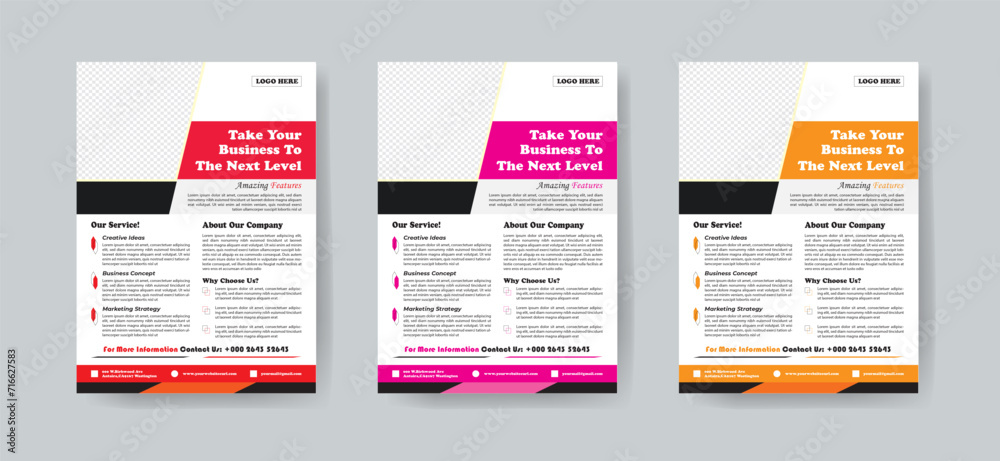 Creative Corporate & Business Flyer Brochure Template Design, abstract business flyer, vector template design. Brochure design, cover, annual report, poster, flyer