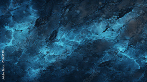 Blue abstract lava stone texture background photo