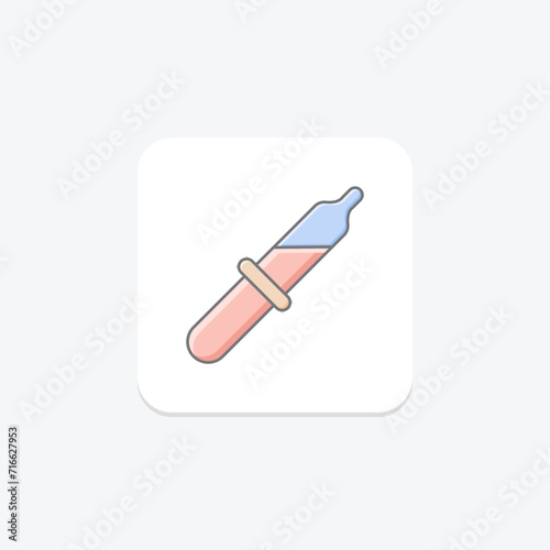 Pipette awesome lineal color icon , vector, pixel perfect, illustrator file