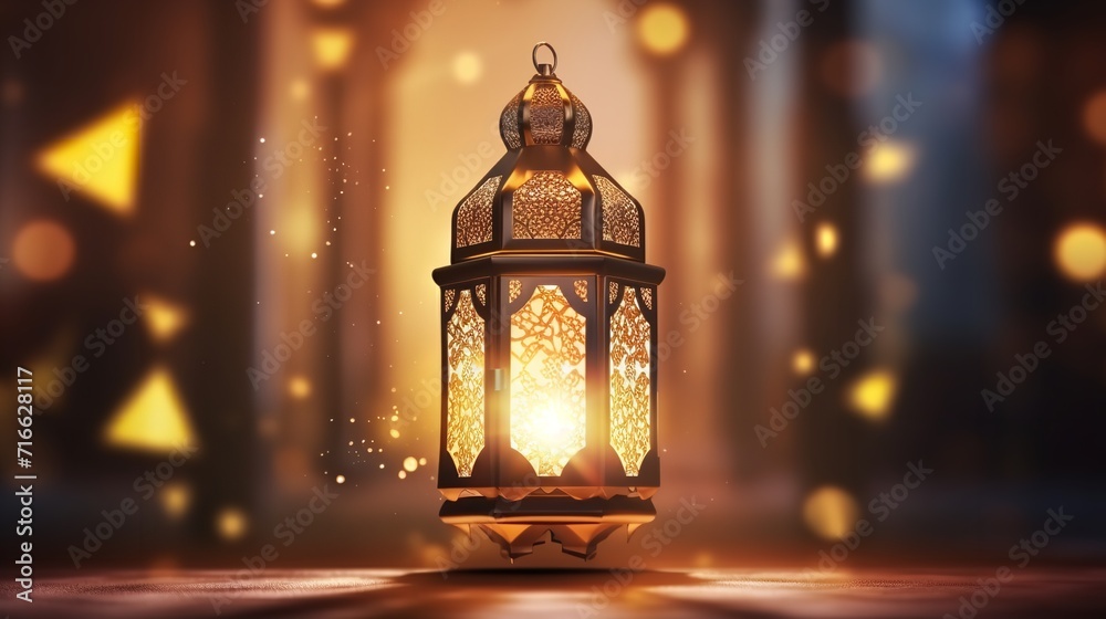 Beautiful Islamic Ramadan Kareem 3d illustration
