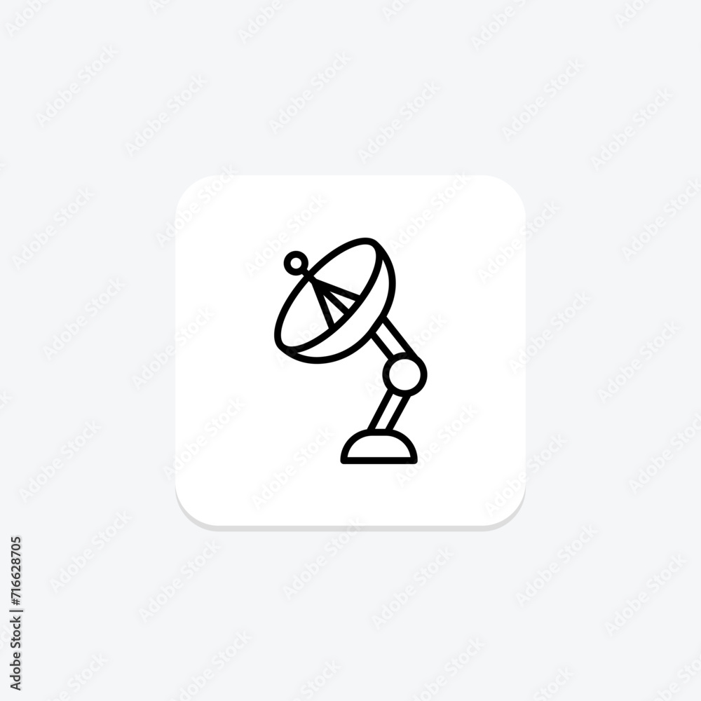 Antenna black outline icon , vector, pixel perfect, illustrator file Antenna black outline icon , vector, pixel perfect, illustrator file