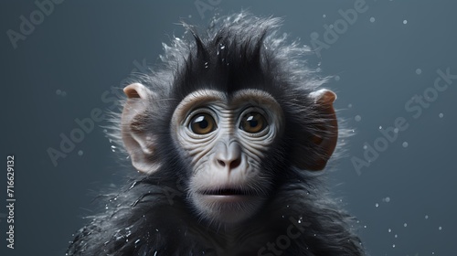 3d rendered illustration of a monkey