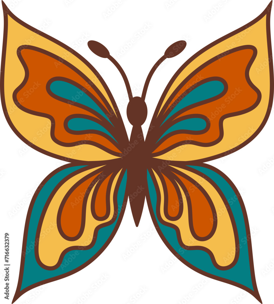 Retro Butterfly Illustration Retro Butterfly Illustration
