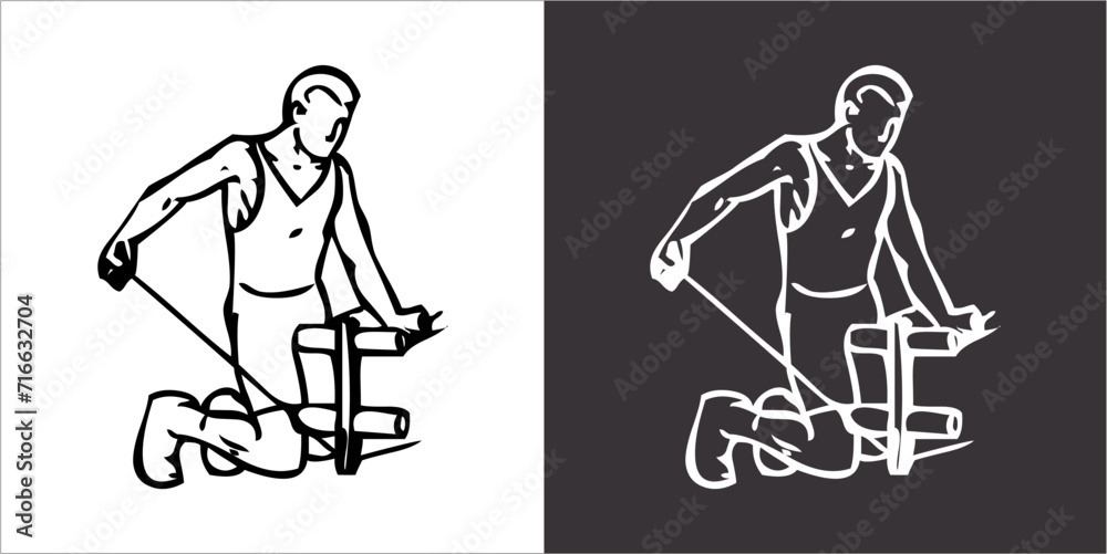 IIlustration Vector graphics of Workout Routine icon