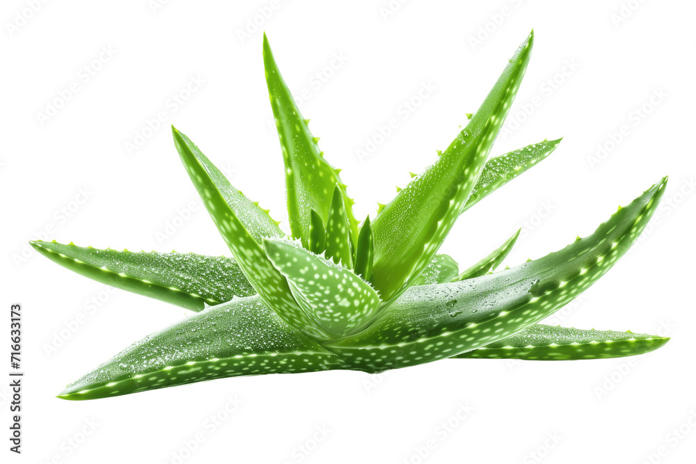 aloe vera isolated on transparent background