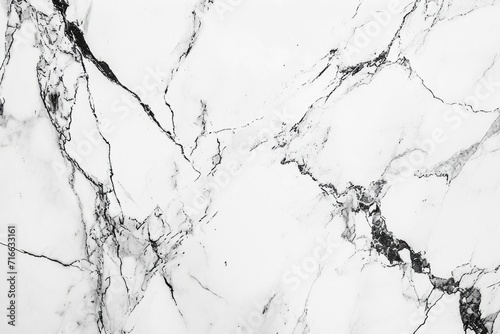 An elegant white marble texture with delicate grey veins  presenting a classic and sophisticated surface ideal for luxurious design elements or chic backgrounds. Ai generated