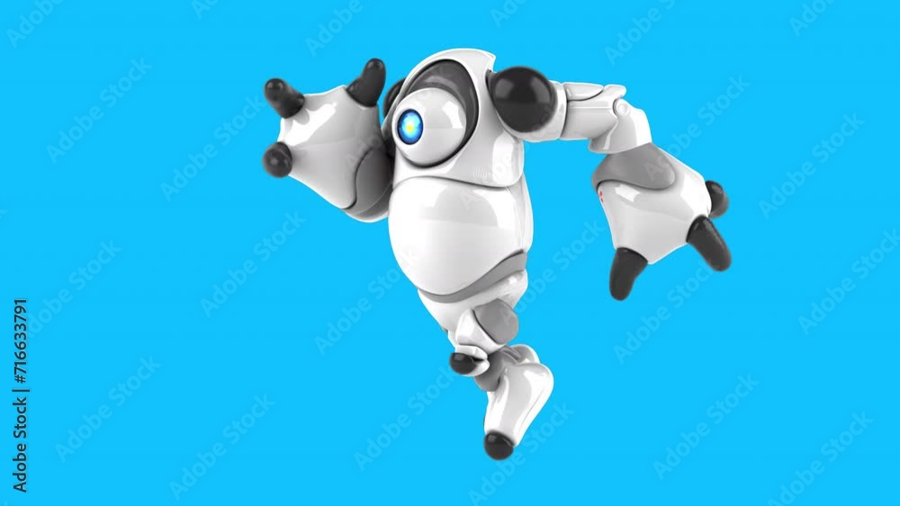 Fun 3D robot running (with alpha channel included) Fun 3D robot running (with alpha channel included)