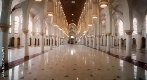 Arabian mosque interior