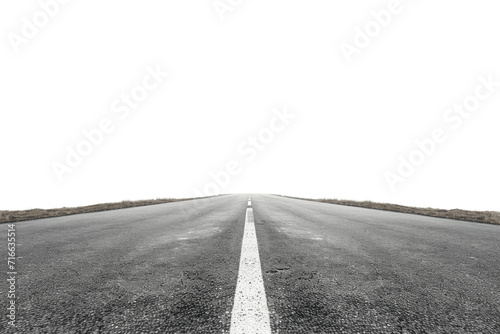  road isolated on transparent background photo