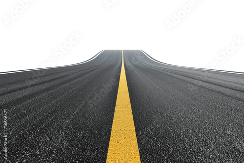  road isolated on transparent background photo