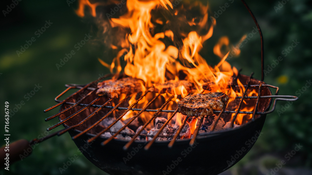 Food party summer grilling meat in the afternoon of weekend happy party Food party summer grilling meat in the afternoon of weekend happy party