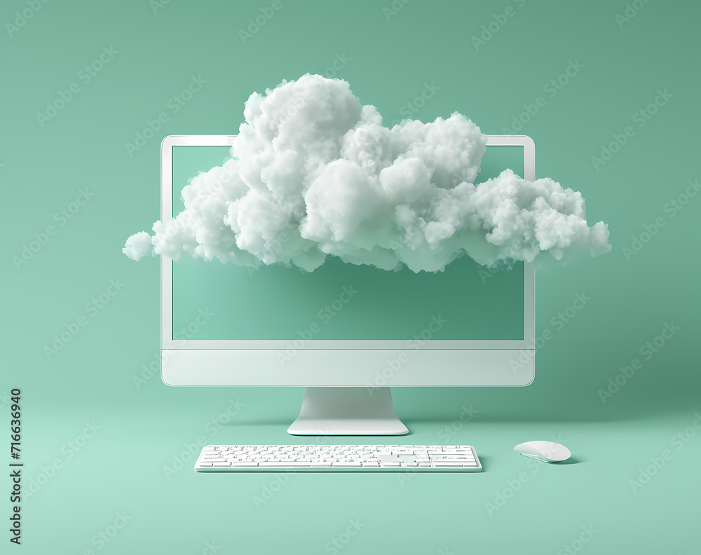 A digital world captured in a single screenshot, a computer with a ...