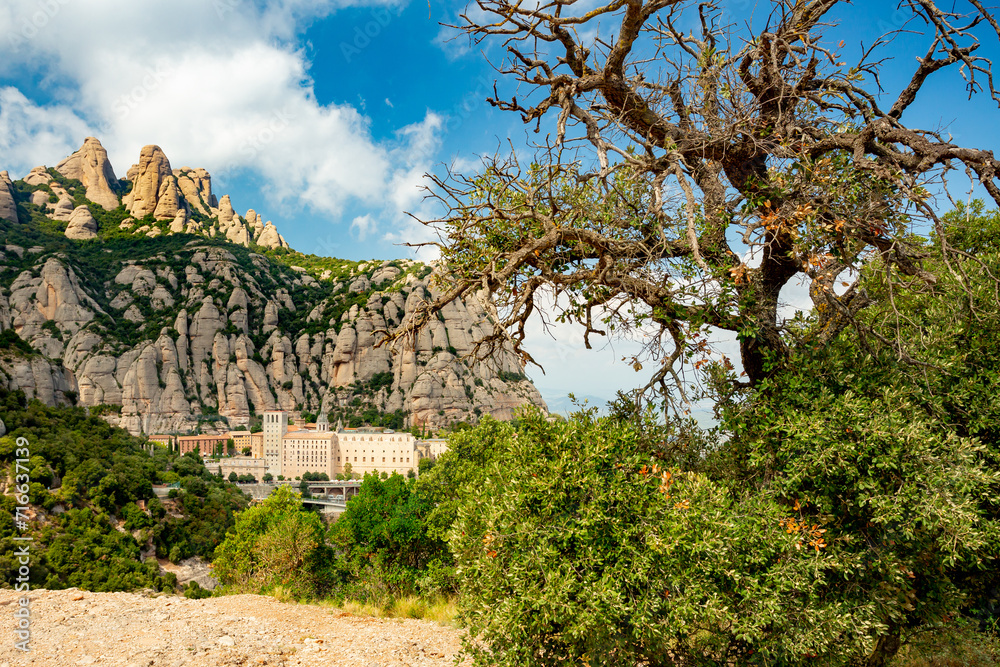 Montserrat Abbey and mountain near Barcelona, Spain Montserrat Abbey and mountain near Barcelona, Spain