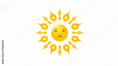 Sun icon vector illustration design template.