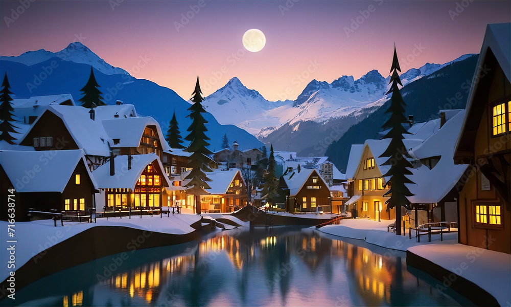 Village in the Alps