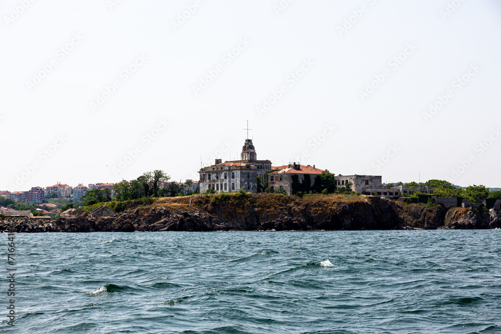 View of the coast of an Sozopol from the sea