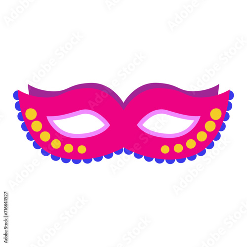 Masquerade , carnival and Purim colorful costume mask. Birthday party photobooth props. SVG icon