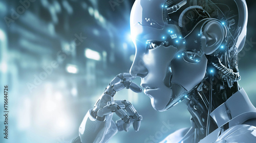 Wallpaper Mural AI&Electronic circuit&robot Torontodigital.ca