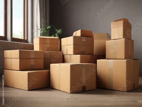 boxes, packaging, cardboard, mail, parcel © Silaya Elena