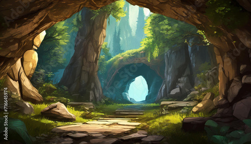 Entrance to the dungeon in the forest 2