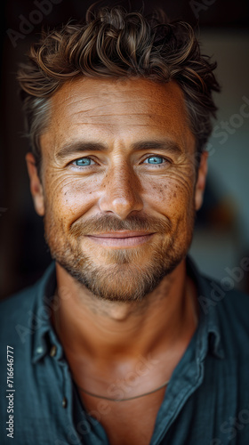 Portrait of a smiling attractive man