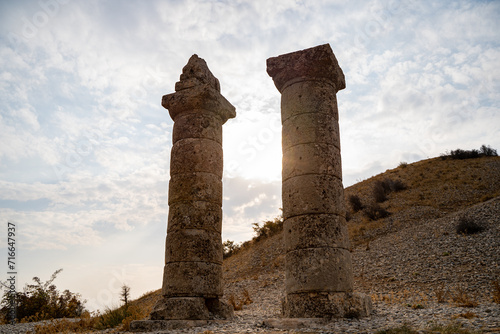 The Bull Column in Karakus Tumulus.