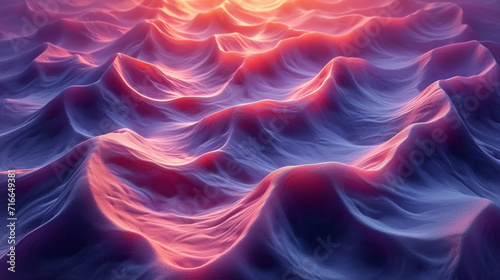 abstract colorful glowing wavy perspective with fractals and curves background 16:9 widescreen wallpapers